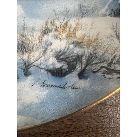 RUNNING WITH THE WIND Plate Touching the Spirit Julie Kramer Cole plate 2320f - Picture 2 of 5